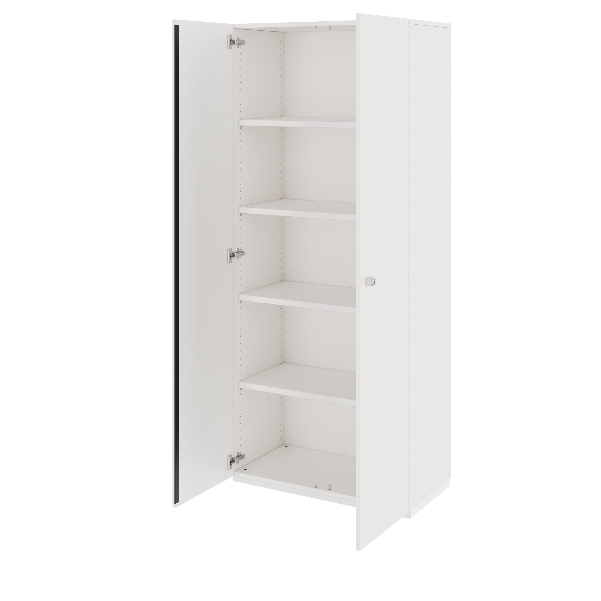 PRO Armoire de porte d'aile | 5 oh, 800 - 1200 x 1880 mm, Soft -Close, blanc - 4 Main Image