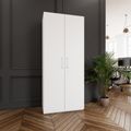 PRO Armoire de porte d'aile | 5 oh, 800 - 1200 x 1880 mm, Soft -Close, blanc - 15 Thumbnail Image