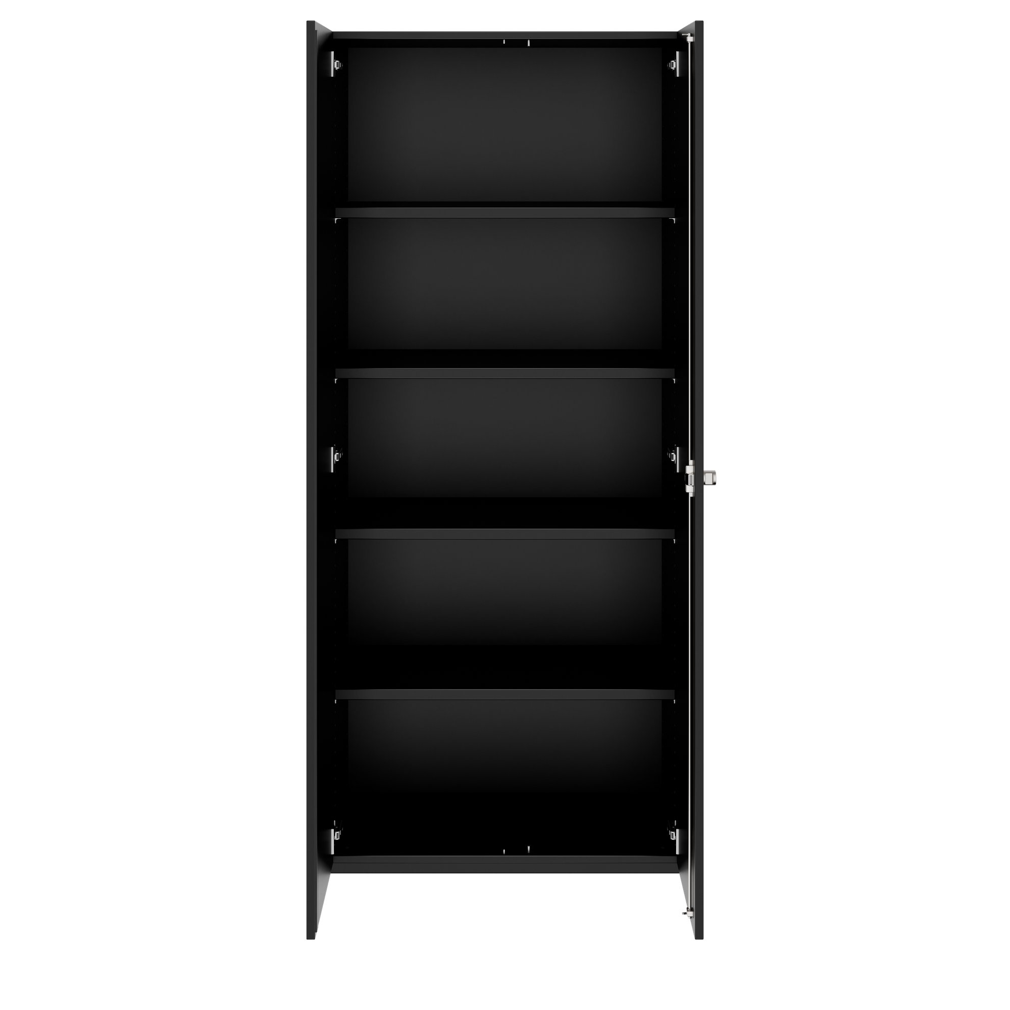 PRO Armoire de porte d'aile | 5 oh, 800 - 1200 x 1880 mm, Soft -Close, noir - 3 Main Image