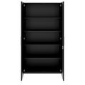 PRO Flügeltürenschrank | 5 OH, 800 - 1200 x 1880 mm, Soft-Close, Schwarz