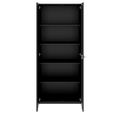 PRO Armoire de porte d'aile | 5 oh, 800 - 1200 x 1880 mm, Soft -Close, noir - 3 Thumbnail Image
