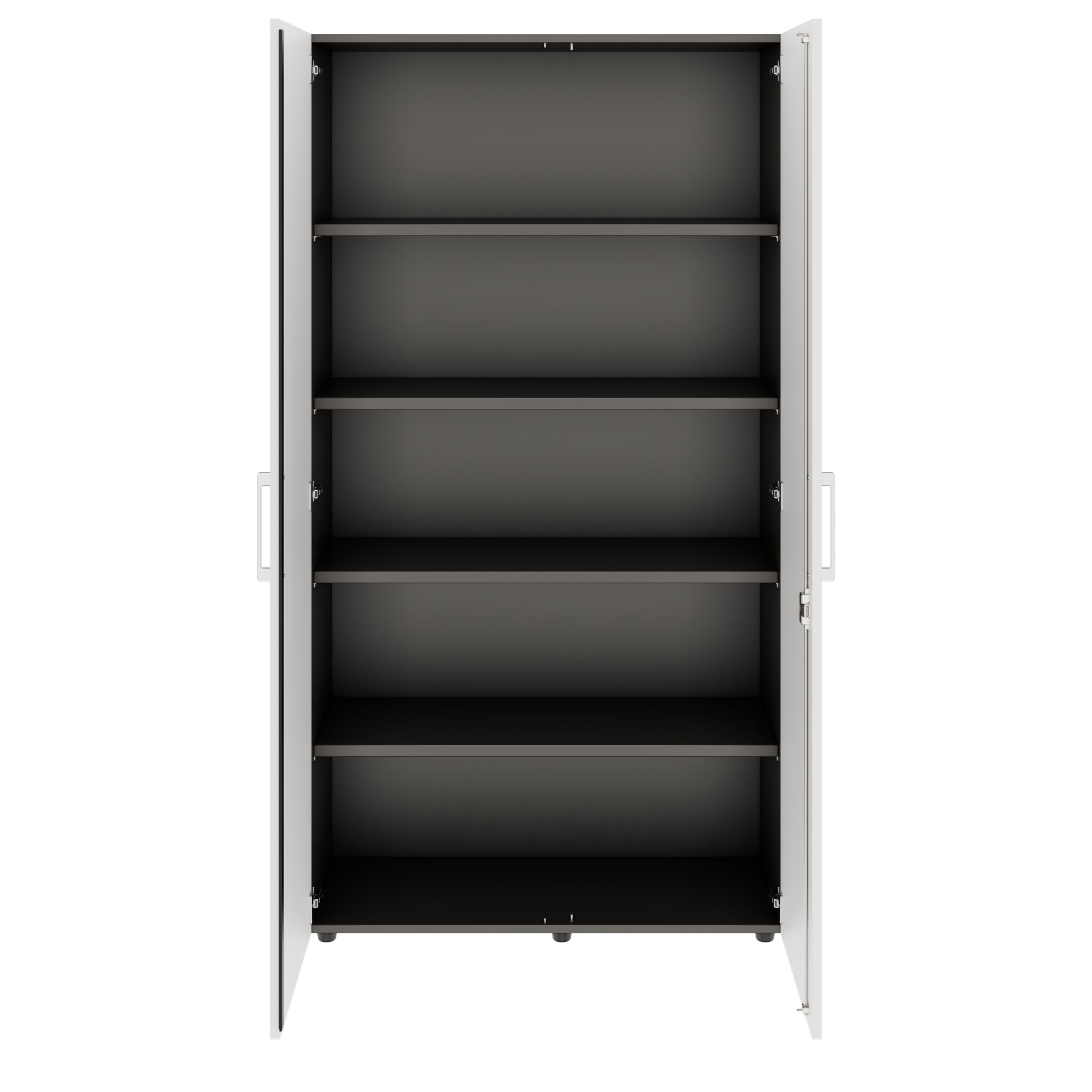 PRO Armoire de porte d'aile | 5 oh, 800 - 1200 x 1880 mm, Soft -Close, graphite / blanc - 3 Main Image