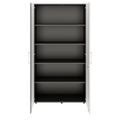 PRO Armoire de porte d'aile | 5 oh, 800 - 1200 x 1880 mm, Soft -Close, graphite / blanc - 3 Thumbnail Image