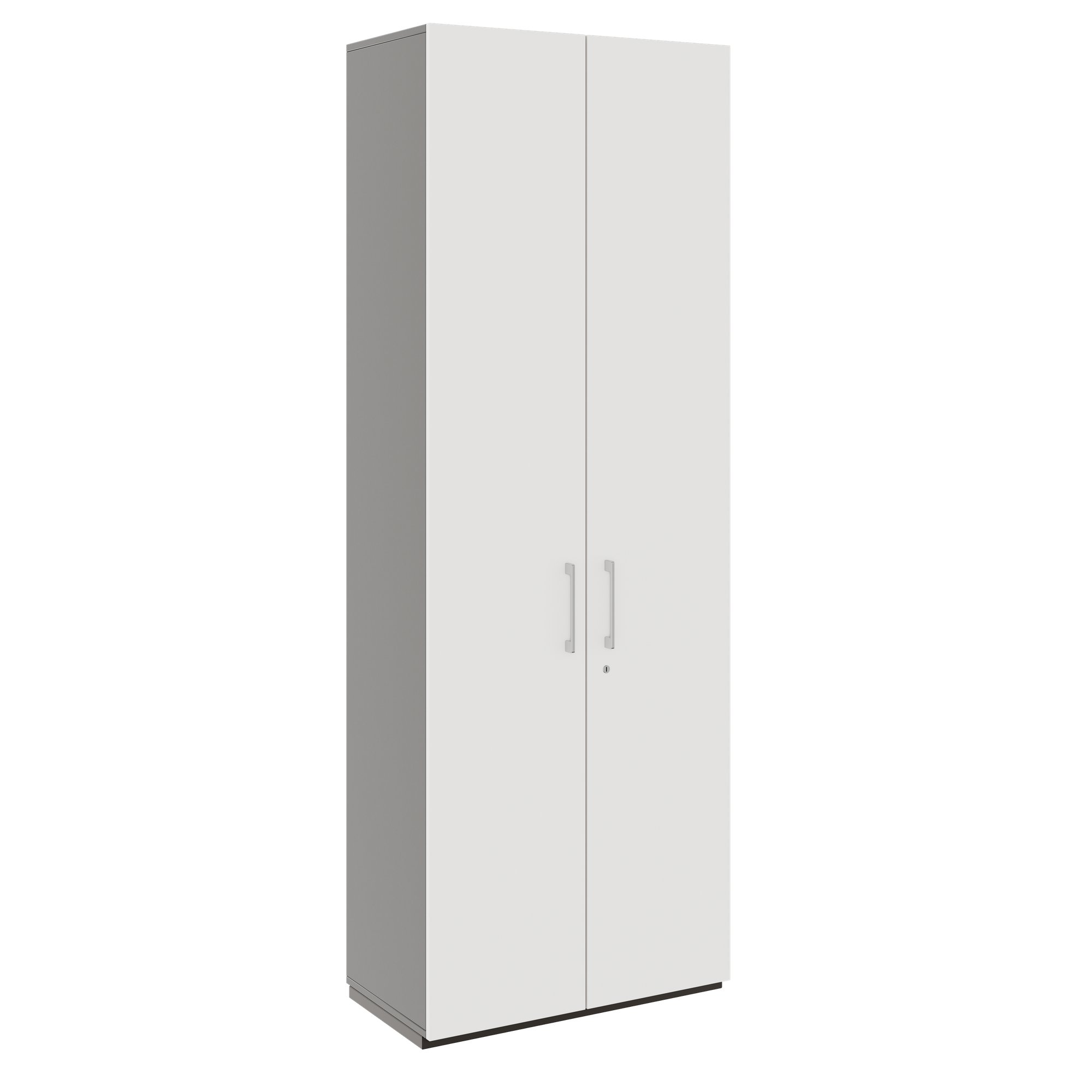 PRO Wing door cabinet | 6 Oh, 800 - 1200 x 2250 mm, soft -close, graphite / white - 1 Main Image