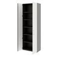 PRO Wing door cabinet | 6 Oh, 800 - 1200 x 2250 mm, soft -close, graphite / white - 4 Thumbnail Image