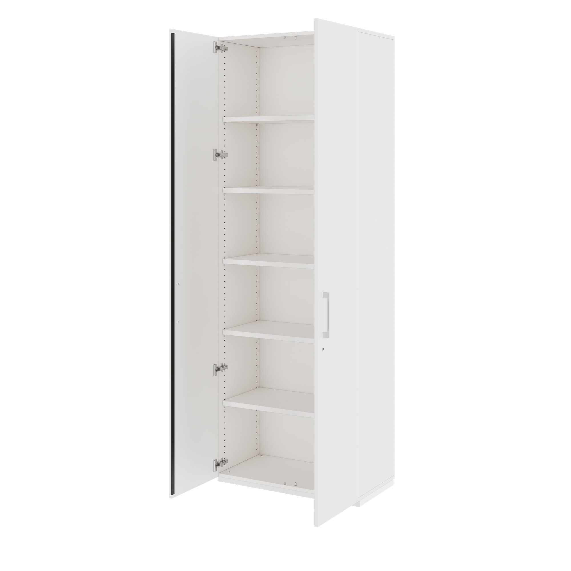 PRO hinged door cabinet | 6 OH, 800 - 1200 x 2250 mm, soft close, white - 4 Main Image