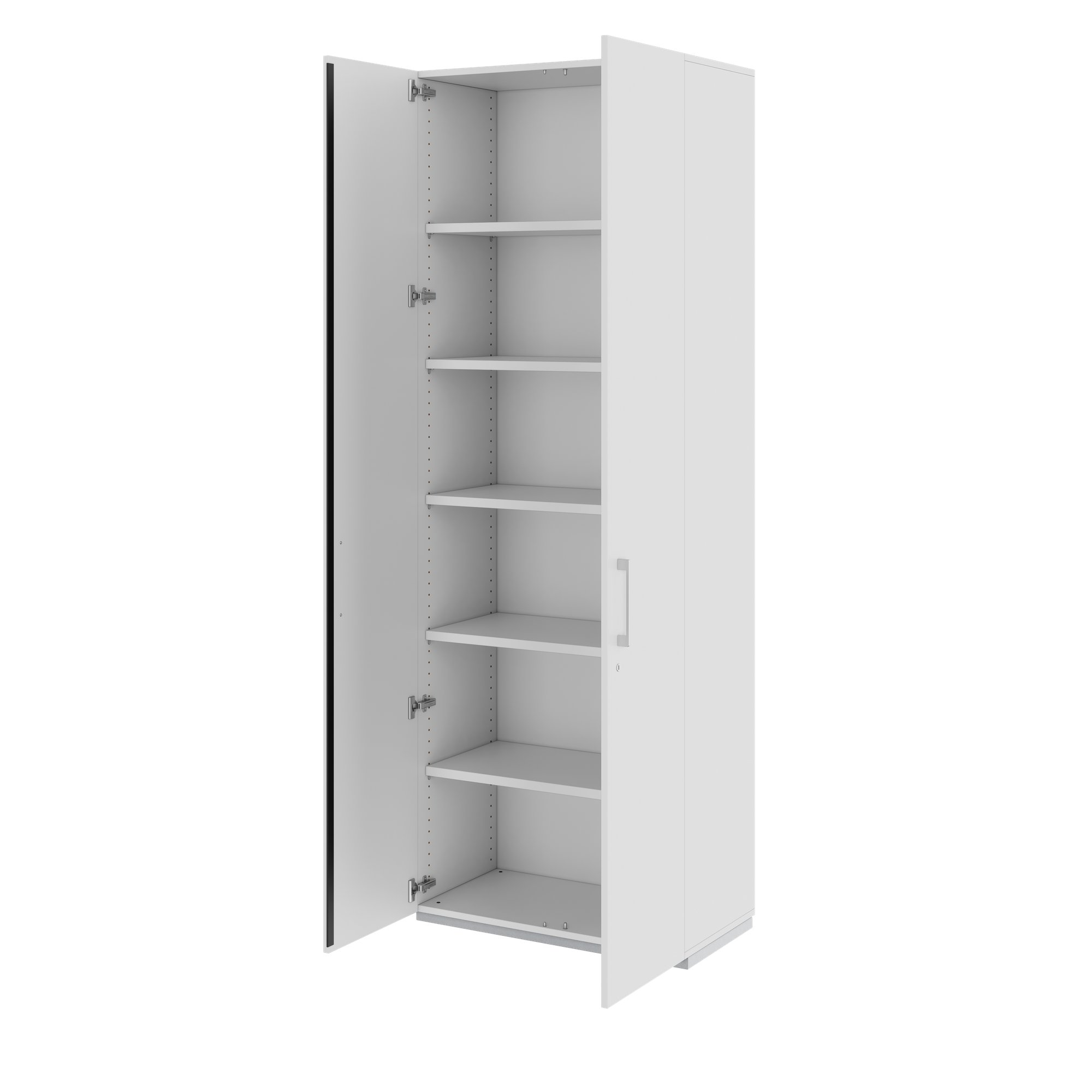PRO hinged door cabinet | 6 OH, 800 - 1200 x 2250 mm, soft close, gray - 4 Main Image