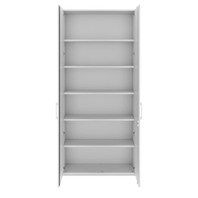 PRO Flügeltürenschrank | 6 OH, 800 - 1200 x 2250 mm, Soft-Close, Grau
