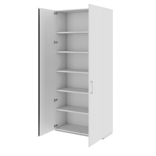 PRO Flügeltürenschrank | 6 OH, 800 - 1200 x 2250 mm, Soft-Close, Grau