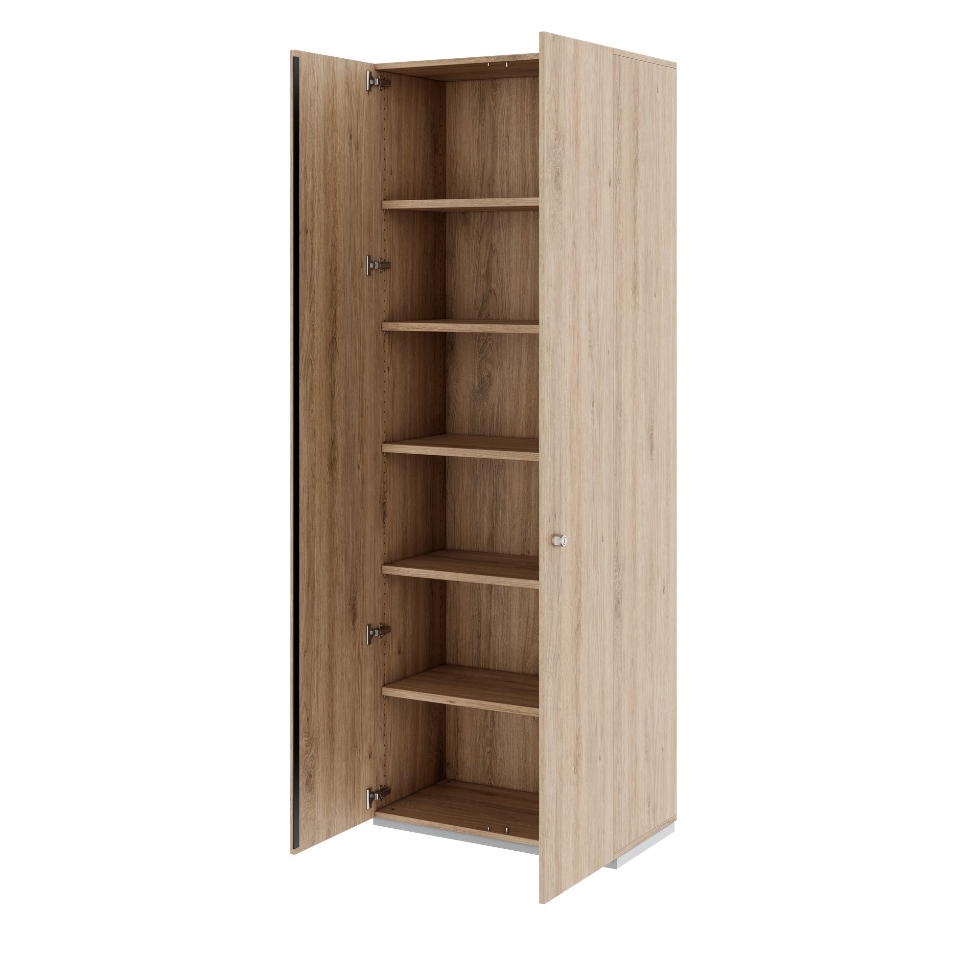 PRO Cabinetto per porte dell'ala | 6 OH, 800 - 1200 x 2250 mm, morbido, area naturale - 4 Main Image