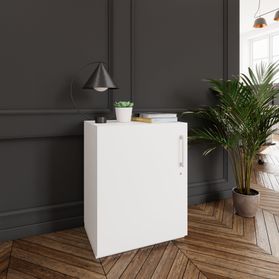 PRO Flügeltürenschrank | 2 OH, 400 - 600 x 770 mm, Soft-Close, Weiß