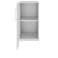 PRO Flügeltürenschrank | 2 OH, 400 - 600 x 770 mm, Soft-Close, Grau