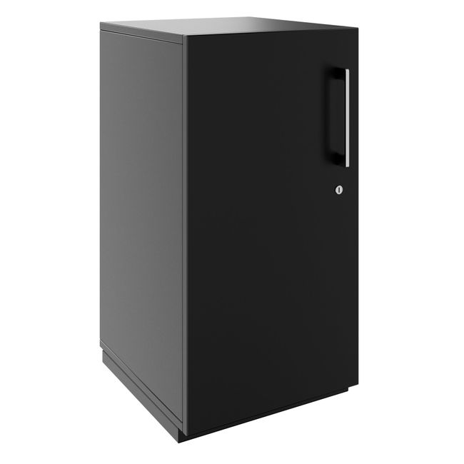 PRO Flügeltürenschrank | 2 OH, 400 - 600 x 770 mm, Soft-Close, Schwarz