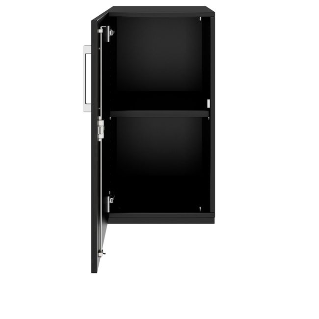 PRO Flügeltürenschrank | 2 OH, 400 - 600 x 770 mm, Soft-Close, Schwarz