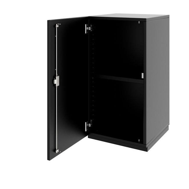 PRO Flügeltürenschrank | 2 OH, 400 - 600 x 770 mm, Soft-Close, Schwarz