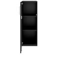 PRO Flügeltürenschrank | 3 OH, 400 - 600 x 1140 mm, Soft-Close, Schwarz