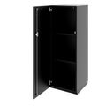 PRO Flügeltürenschrank | 3 OH, 400 - 600 x 1140 mm, Soft-Close, Schwarz