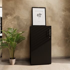 PRO Flügeltürenschrank | 3 OH, 400 - 600 x 1140 mm, Soft-Close, Schwarz
