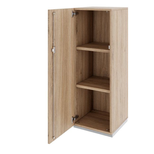 PRO Flügeltürenschrank | 3 OH, 400 - 600 x 1140 mm, Soft-Close, Natureiche