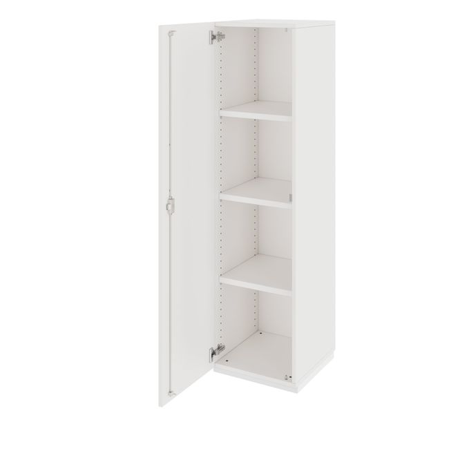 PRO Flügeltürenschrank | 4 OH, 400 - 600 x 1510 mm, Soft-Close, Weiß