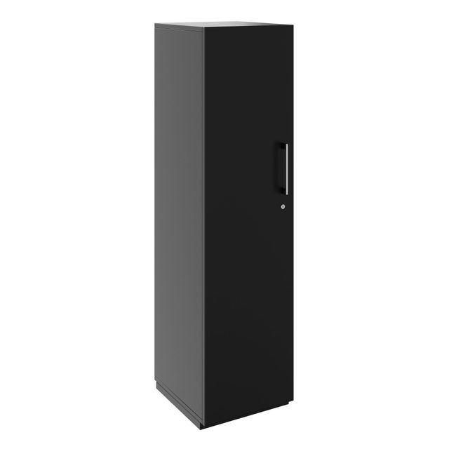 PRO Flügeltürenschrank | 4 OH, 400 - 600 x 1510 mm, Soft-Close, Schwarz