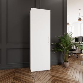 PRO Flügeltürenschrank | 5 OH, 400 - 600 x 1880 mm, Soft-Close, Weiß