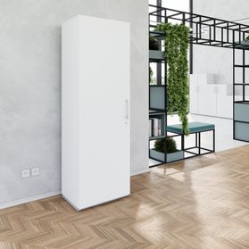 PRO Flügeltürenschrank | 5 OH, 400 - 600 x 1880 mm, Soft-Close, Grau