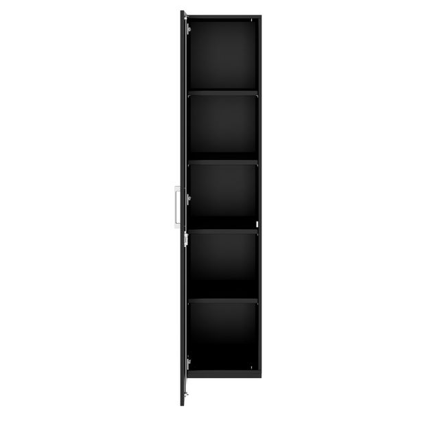 PRO Flügeltürenschrank | 5 OH, 400 - 600 x 1880 mm, Soft-Close, Schwarz