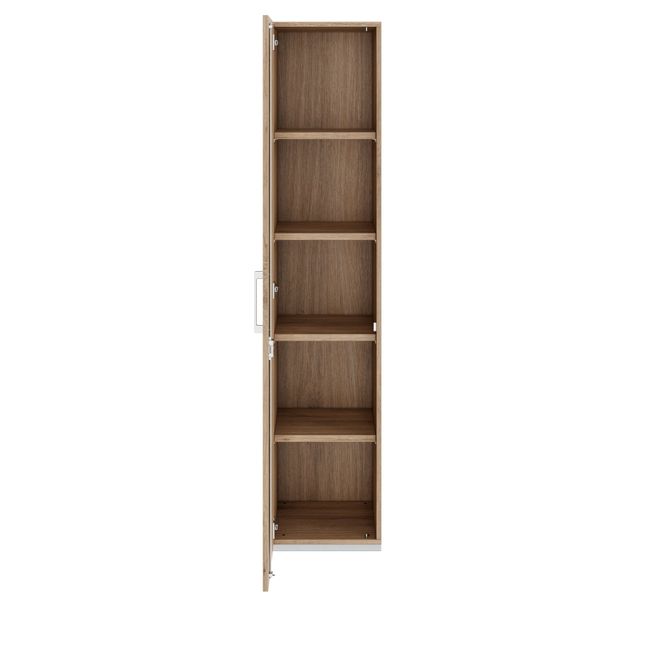 PRO Flügeltürenschrank | 5 OH, 400 - 600 x 1880 mm, Soft-Close, Natureiche
