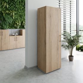PRO Flügeltürenschrank | 5 OH, 400 - 600 x 1880 mm, Soft-Close, Natureiche