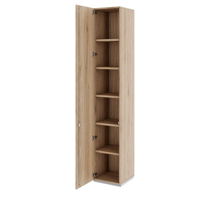 PRO Flügeltürenschrank | 6 OH, 400 - 600 x 2250 mm, Soft-Close, Natureiche