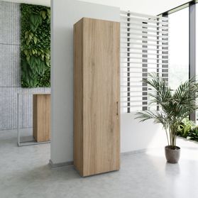 PRO Flügeltürenschrank | 6 OH, 400 - 600 x 2250 mm, Soft-Close, Natureiche