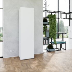 PRO Flügeltürenschrank | 6 OH, 400 - 600 x 2250 mm, Soft-Close, Grau