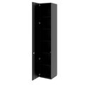 PRO Flügeltürenschrank | 6 OH, 400 - 600 x 2250 mm, Soft-Close, Schwarz PRO Flügeltürenschrank | 6 OH, 400 - 600 x 2250 mm, Soft-Close, Schwarz