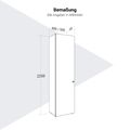 PRO Flügeltürenschrank | 6 OH, 400 - 600 x 2250 mm, Soft-Close, Schwarz PRO Flügeltürenschrank | 6 OH, 400 - 600 x 2250 mm, Soft-Close, Schwarz