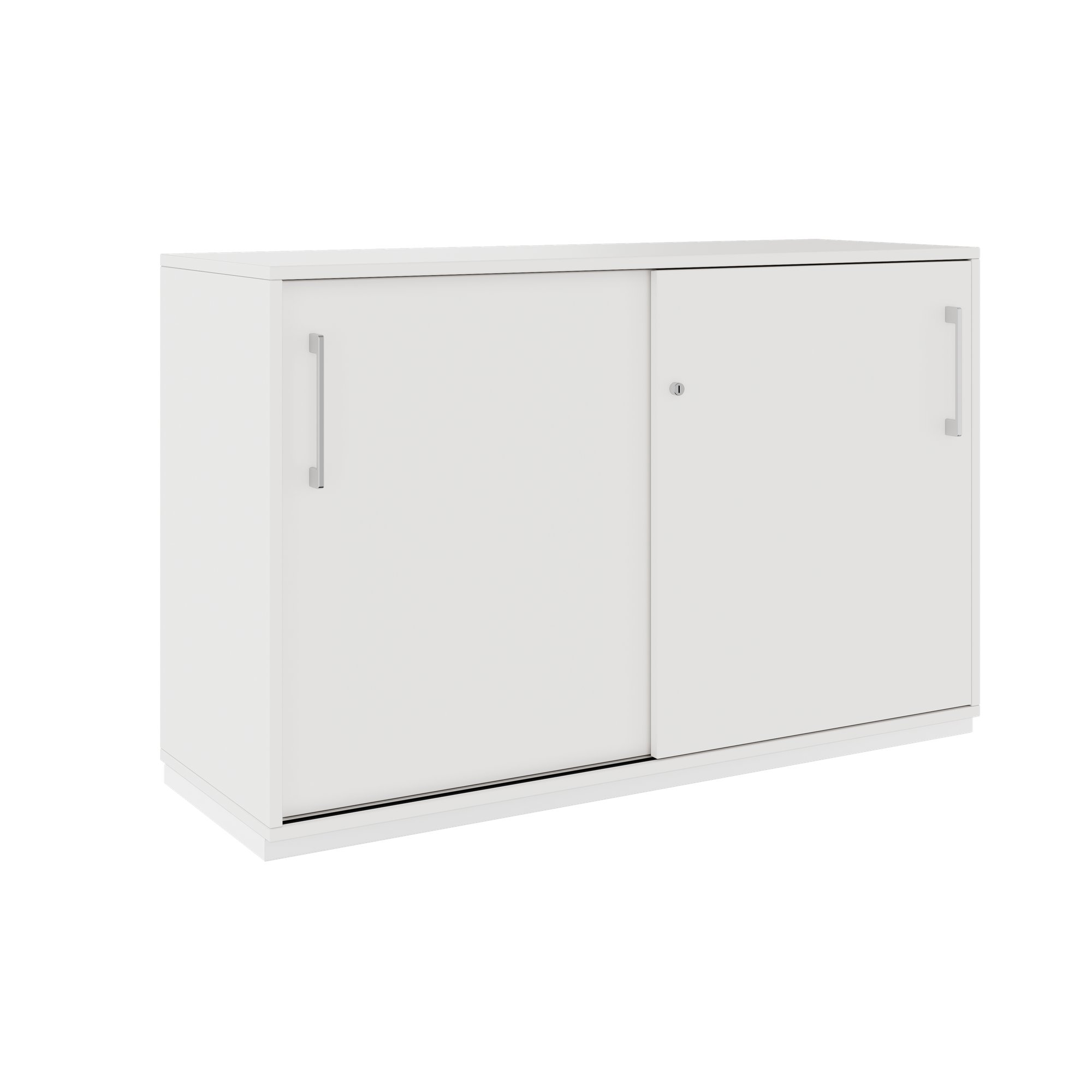 PRO Cabinet di porta scorrevole | 2 OH, 800 - 1600 x 770 mm, bianco - 1 Main Image