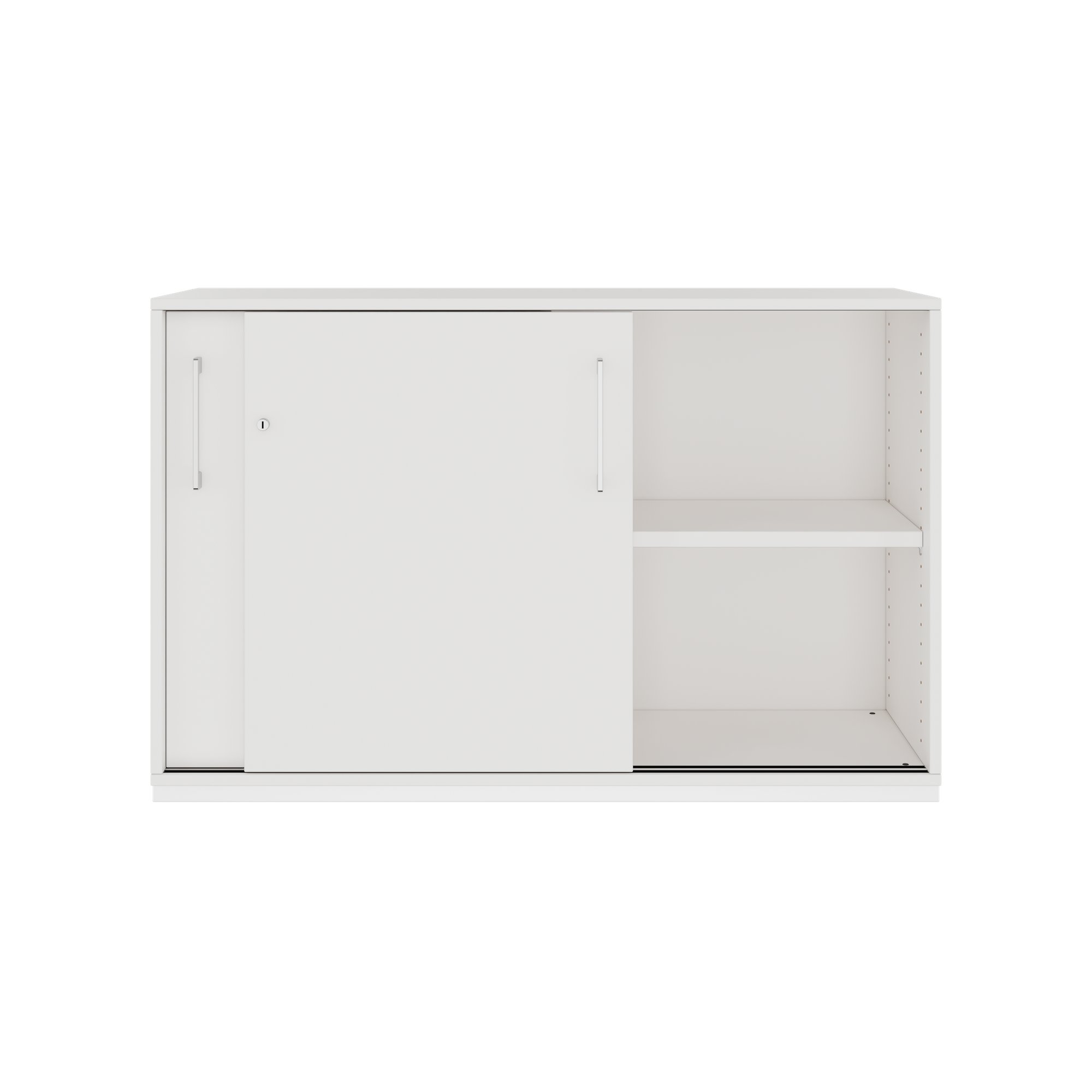 PRO Cabinet di porta scorrevole | 2 OH, 800 - 1600 x 770 mm, bianco - 3 Main Image