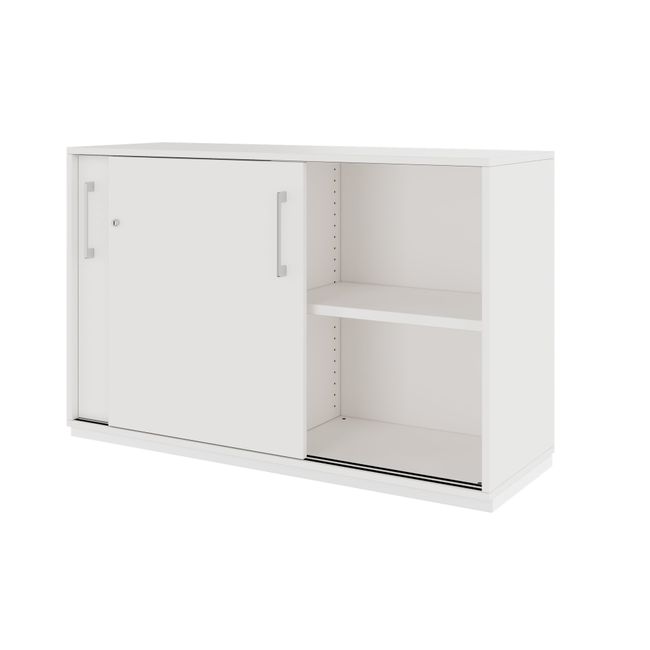 PRO Schiebetürenschrank | 2 OH, 800 - 1600 x 770 mm, Weiß