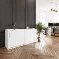 PRO Sliding door cabinet | 2 Oh, 800 - 1600 x 770 mm, white - 14 Thumbnail Image
