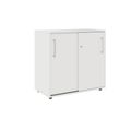 PRO Sliding door cabinet | 2 Oh, 800 - 1600 x 770 mm, white - 1 Thumbnail Image