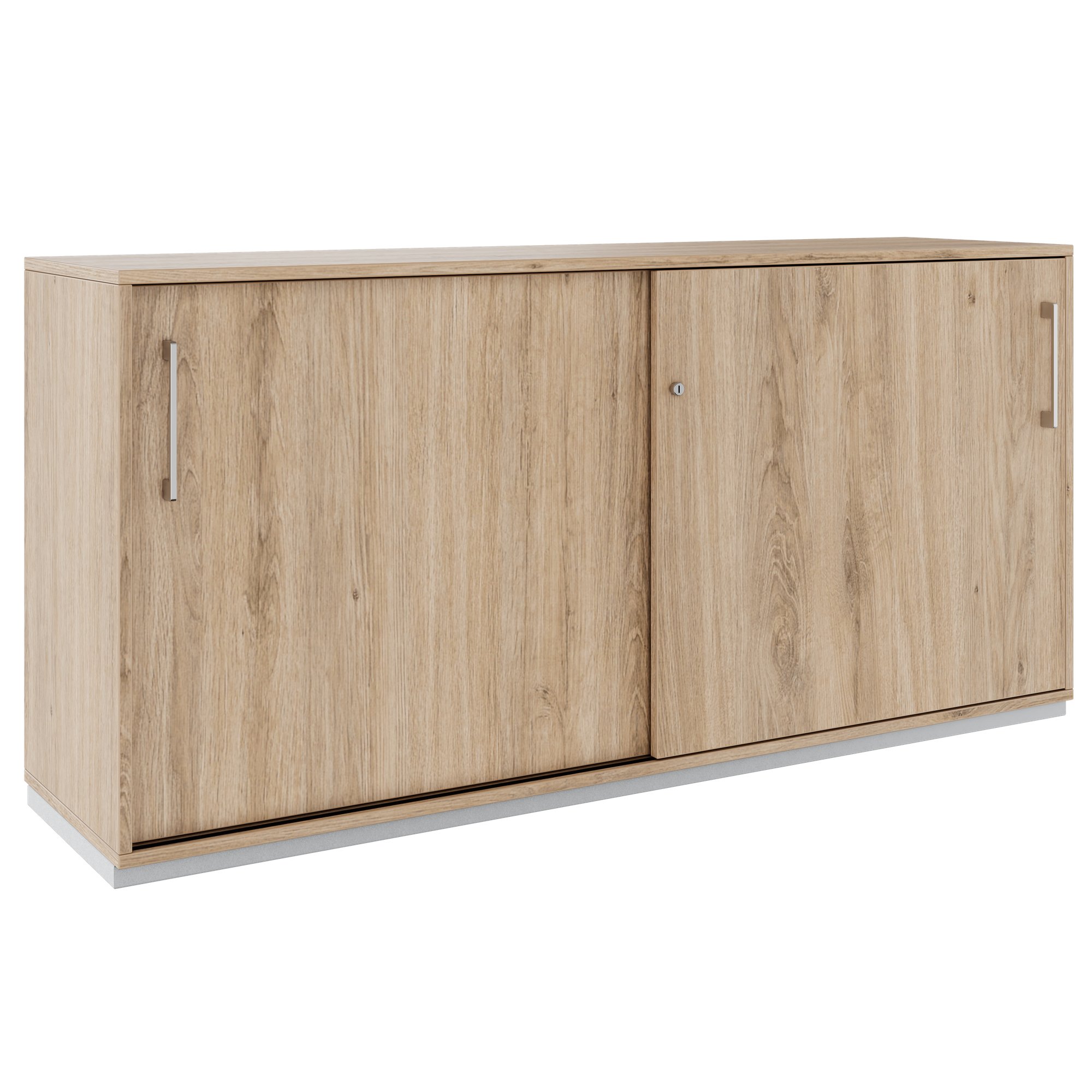 PRO Schiebetürenschrank | 2 OH, 800 - 1600 x 770 mm, Natureiche - 1 Main Image