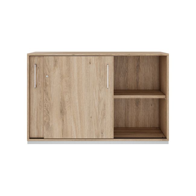 PRO Schiebetürenschrank | 2 OH, 800 - 1600 x 770 mm, Natureiche