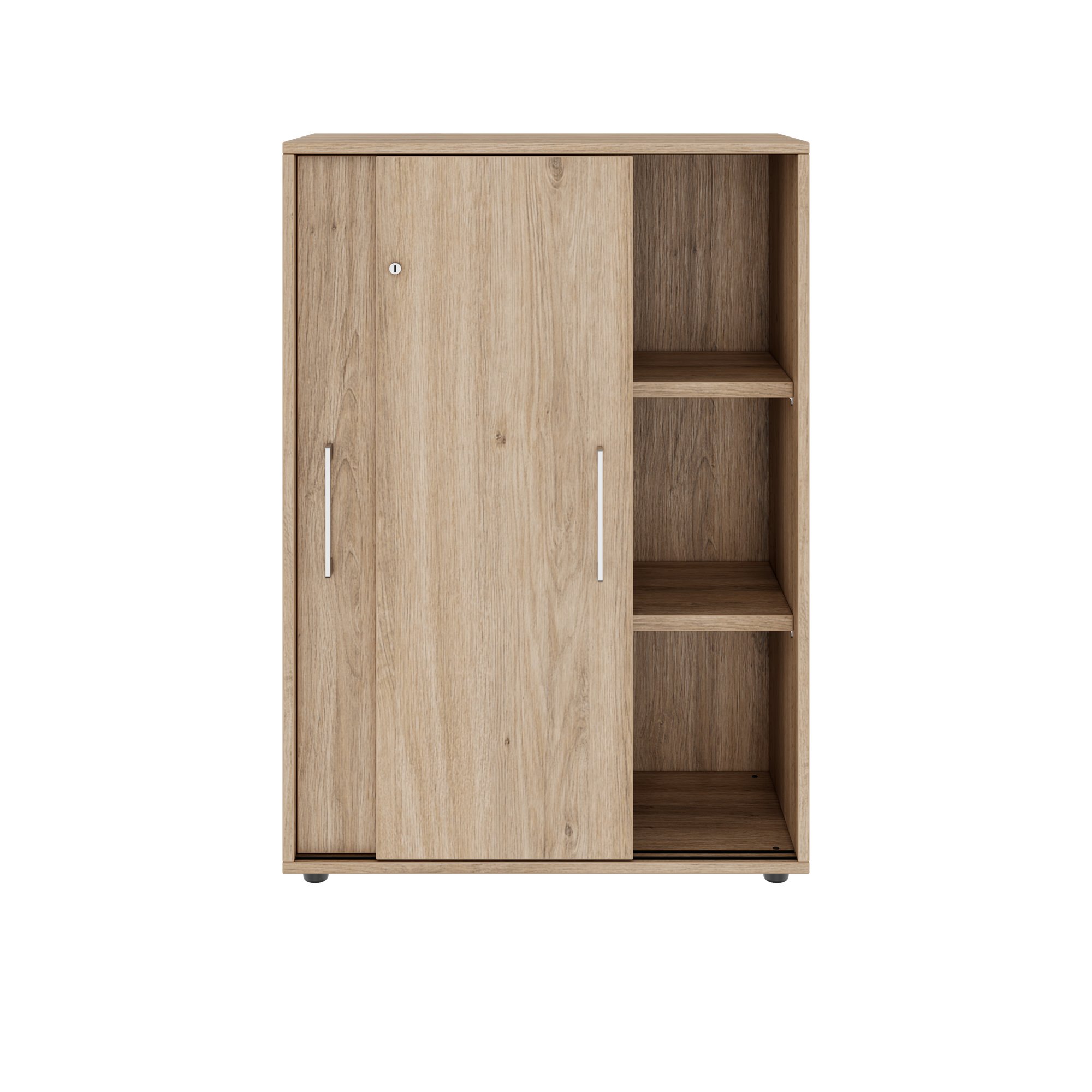 PRO Armoire de porte coulissante | 3 oh, 800 - 1600 x 1140 mm, chêne naturel - 3 Main Image