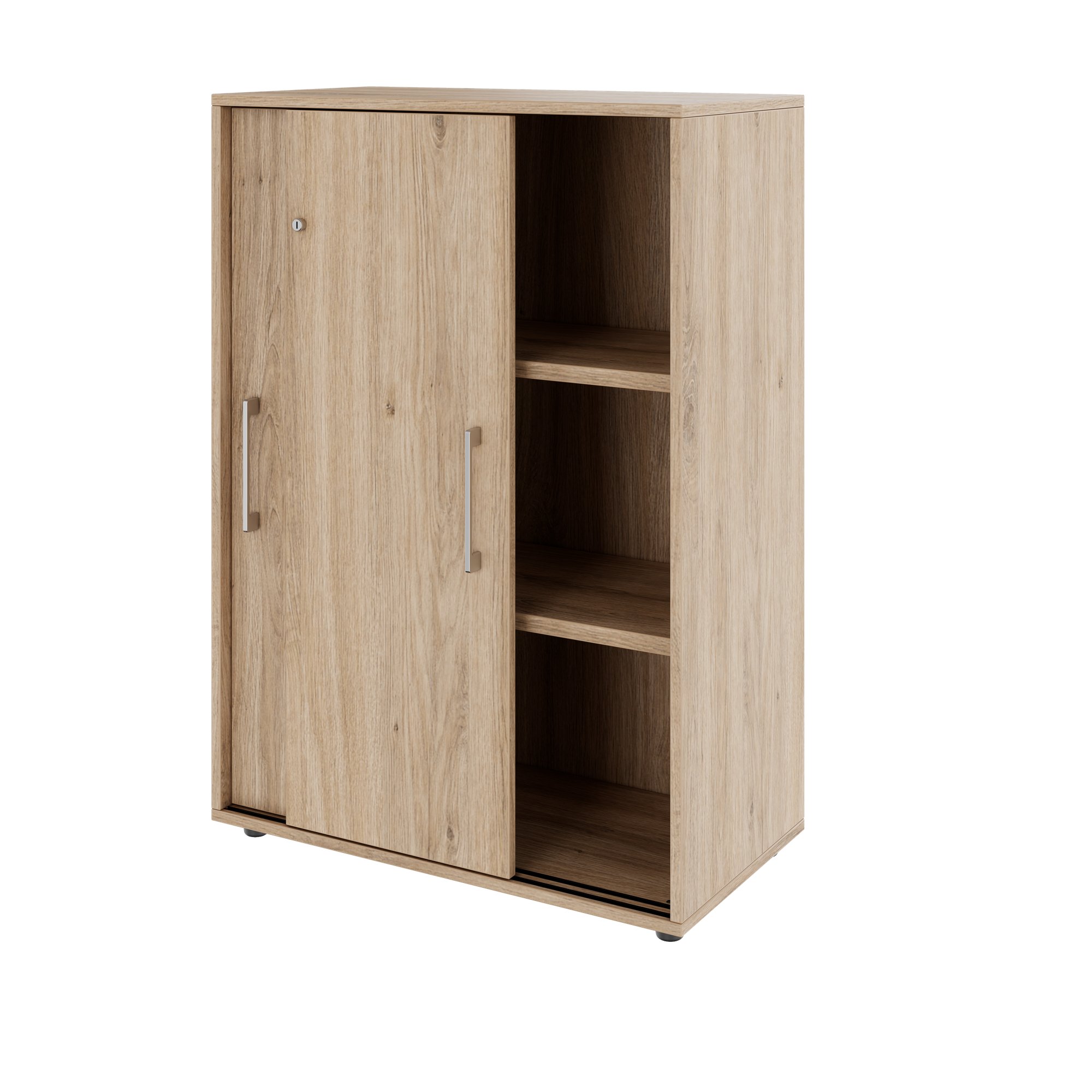 PRO Armoire de porte coulissante | 3 oh, 800 - 1600 x 1140 mm, chêne naturel - 4 Main Image