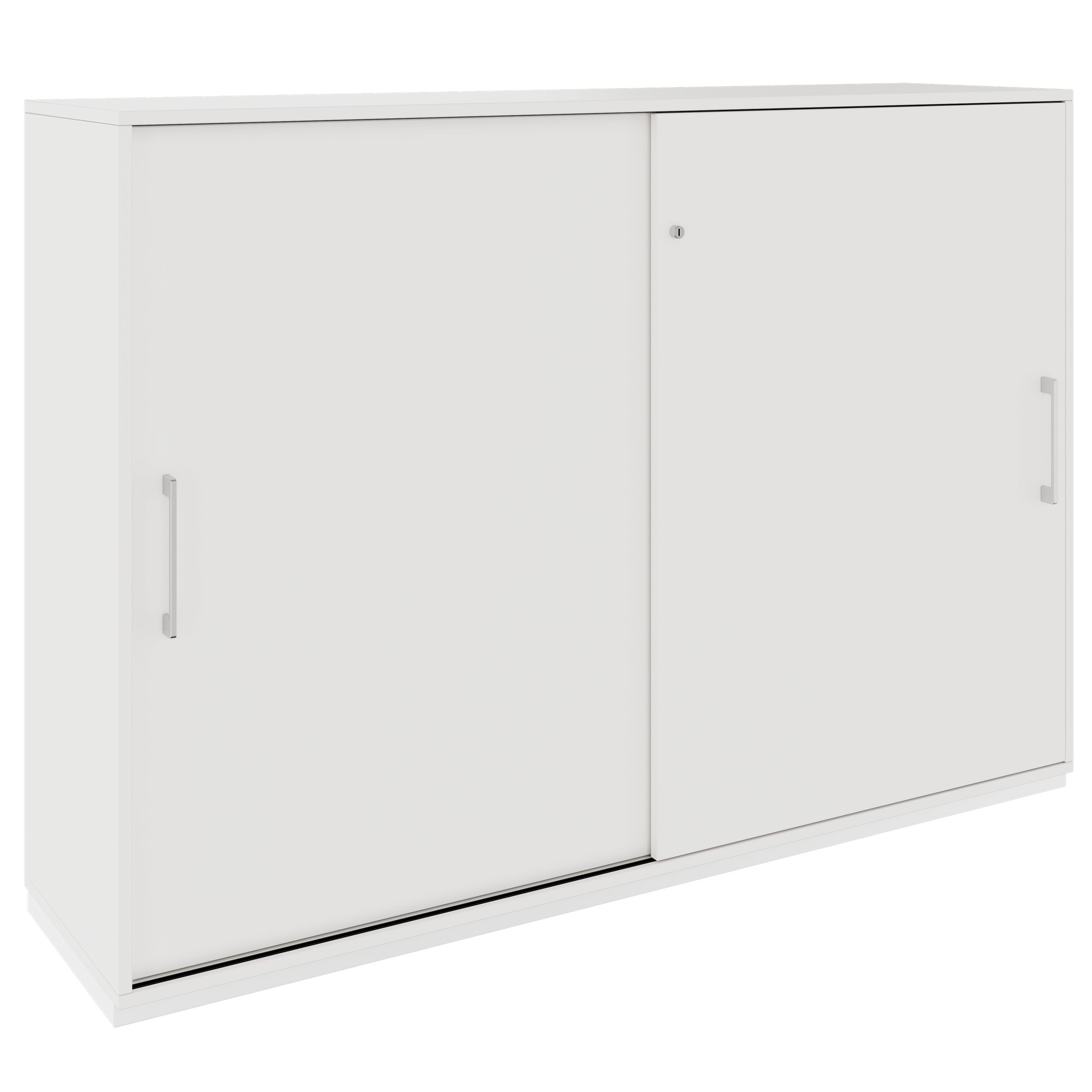 PRO Armoire de porte coulissante | 3 oh, 800 - 1600 x 1140 mm, blanc - 1 Main Image