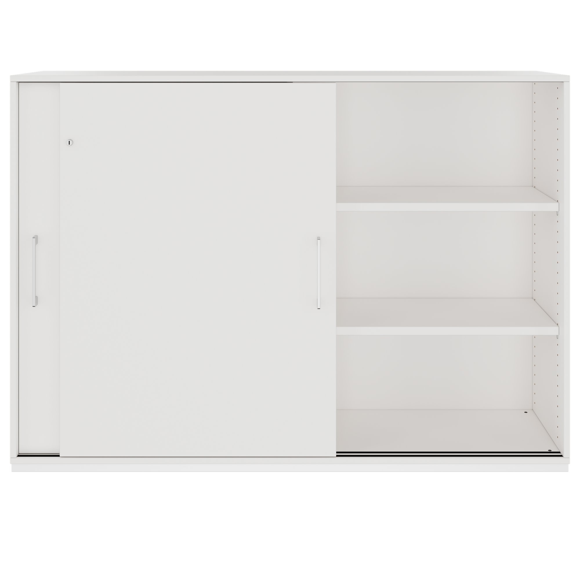 PRO Armoire de porte coulissante | 3 oh, 800 - 1600 x 1140 mm, blanc - 3 Main Image