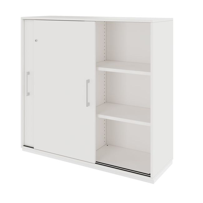 PRO Schiebetürenschrank | 3 OH, 800 - 1600 x 1140 mm, Weiß PRO Schiebetürenschrank | 3 OH, 800 - 1600 x 1140 mm, Weiß