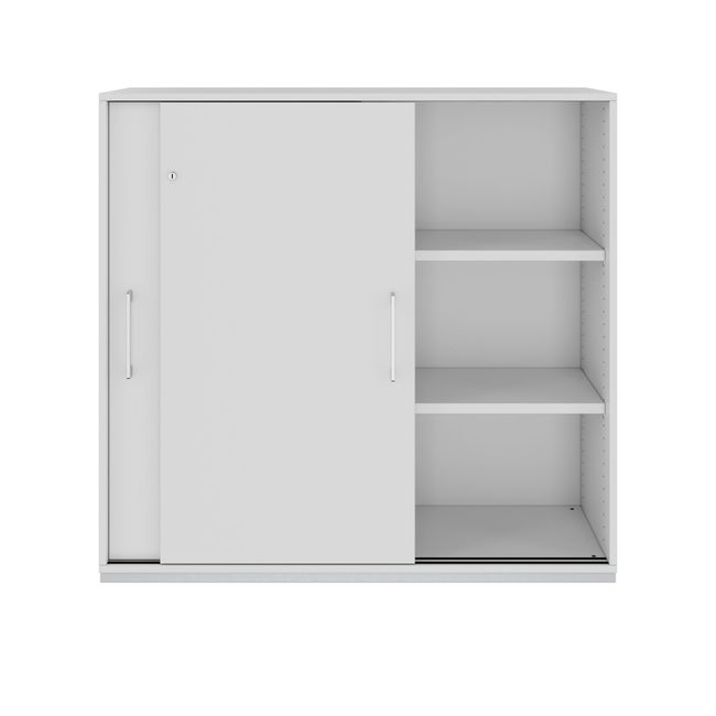 PRO Schiebetürenschrank | 3 OH, 800 - 1600 x 1140 mm, Grau