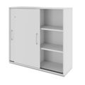 PRO Schiebetürenschrank | 3 OH, 800 - 1600 x 1140 mm, Grau