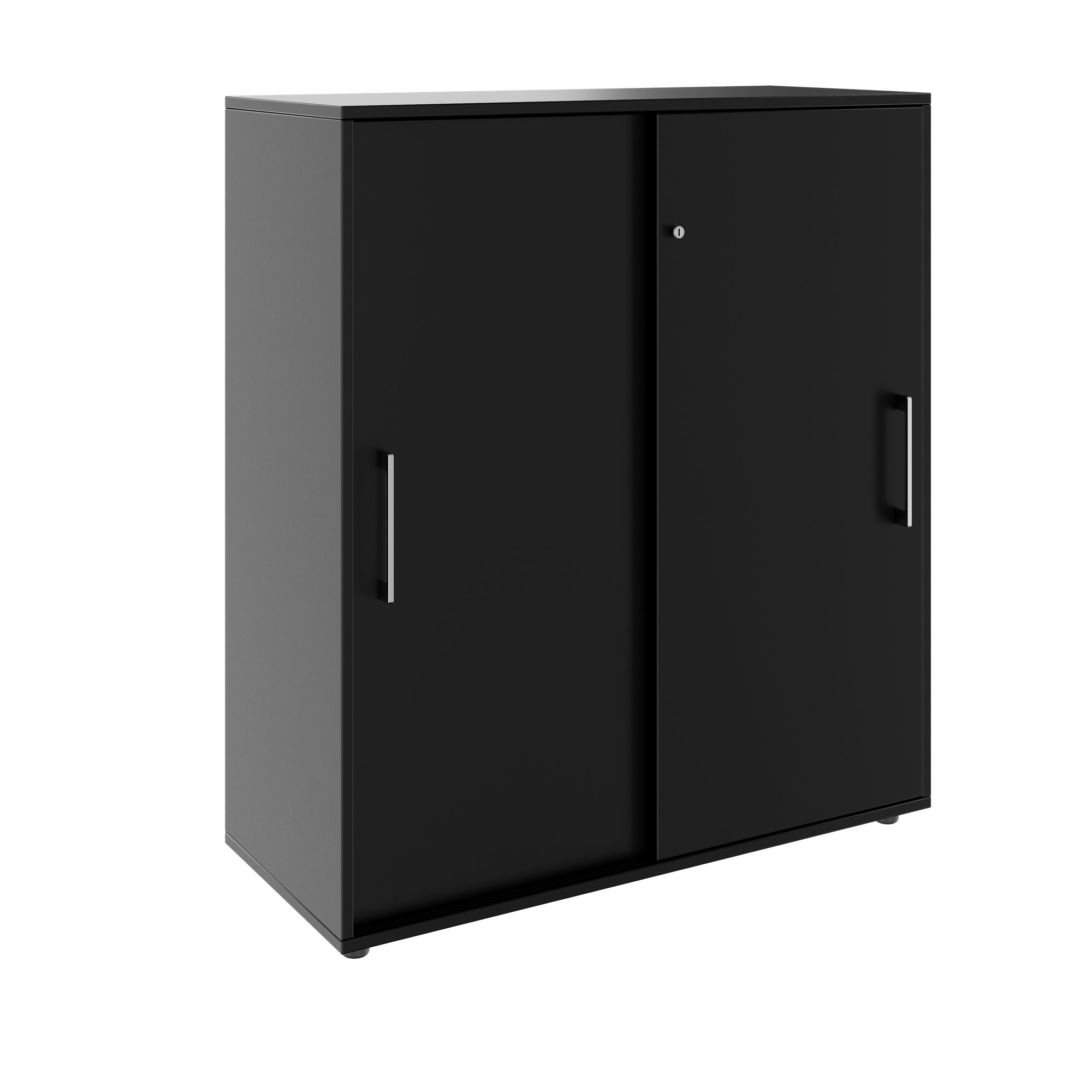 PRO Armoire de porte coulissante | 3 oh, 800 - 1600 x 1140 mm, noir - 1 Main Image